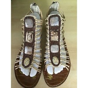 SAM EDELMAN Hazel embellished gladiator sandal 8.5